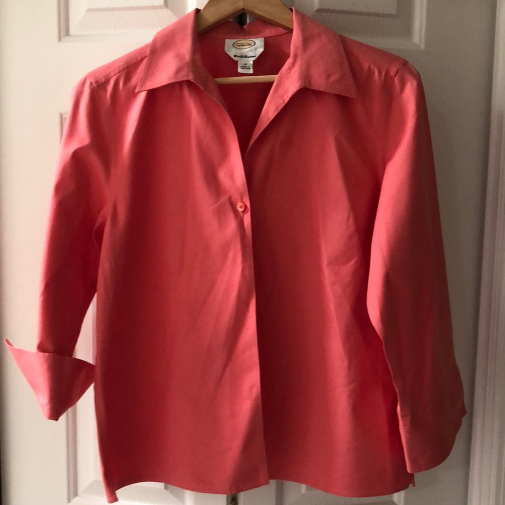 Talbots No Iron Shirt  Size 12 EUC